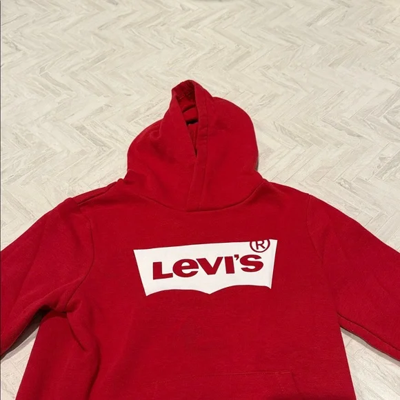 Levi's Red Hoodie, kids small (as 8-10) NWOT - Picture 2 of 5